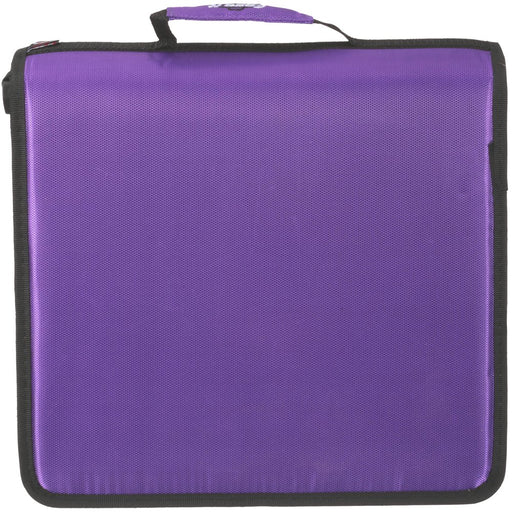 Case It 2" D-Ring Zipper Binder with 13" Tablet Pouch, Purple, LT-007