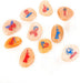 ROCKIMPACT 12-Pack US Patriotic Rocks - American Flag Decor Outdoor - USA Decorations for Home