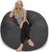 Bean Bag Chair: Giant 5' Memory Foam Furniture Bean Bag - Big Sofa with Soft Micro Fiber Cover - Charcoal
