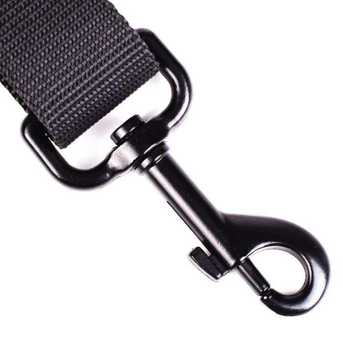 Dog Seat Belt, Black Adjustable Pet Puppy Doggie Car Safety Harness Restraint Headrest 2 Piece