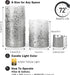 Furora LIGHTING LED Flameless Candles with Remote – Battery-Operated Flameless Candles Bulk Set of 8 Fake Candles – Small Flameless Candles & Christmas Centerpieces for Tables, Silver Glittery