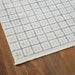 Wanda June Home Squares with Fringe Area Rug, Blue, 5'2" X 7'2" by Miranda Lambert