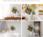 86PCS Natural Dried Pampas Grass Decor,Boho Room Decor Bouquet,Eucalyptus Dried Flowers,Centerpiece Table Decorations Bouquet for Wedding Floral Arrangements Home Living Room Decorations