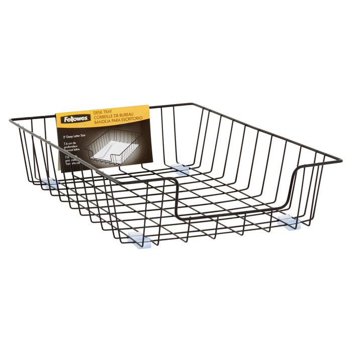 Letter Tray, Desktop Metal Wire 3" Paper Organizer