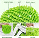 62" Car Wash Brush Kit Mitt Mop Sponge with Long Handle Chenille Microfiber Car Cleaning Brush Kit Supplies Car Washing Mop Kit Car Care Kit of Scratch-Free Replacement Head for Car RV Truck