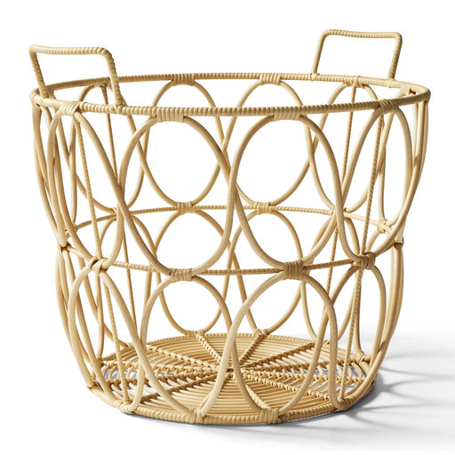 Better Homes & Gardens Large Natural Poly Rattan Open Weave round Basket