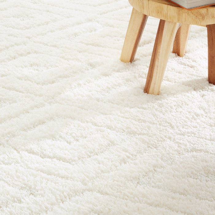Wanda June Home Shag Area Rug, Ivory, 5'2" X 7'2" by Miranda Lambert