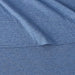 Cotton Jersey Bed Sheet Set - 4 Pieces, Queen, Chambray Blue