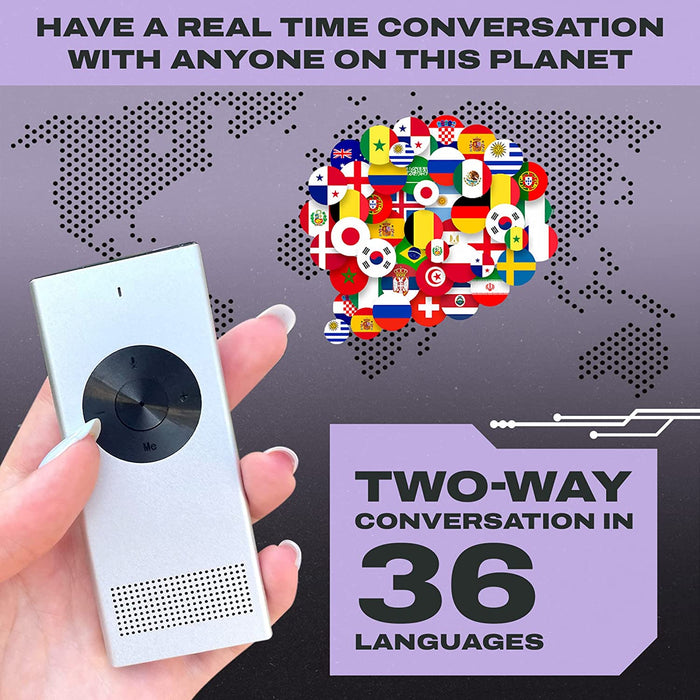 Muama  Instant Two-Way Translator. Portable Real-Time Translation in 36 Different Languages. Perfect as a Pocket Dictionary and for Learning, Travel and Business Communications