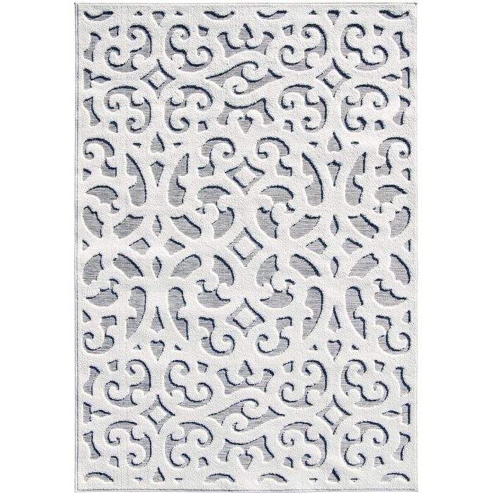 My Texas House Irongate, Transitional, Damask, Woven Area Rug, 5'2" X 7'6"