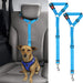 2 Packs Dog Cat Safety Seat Belt Strap Car Headrest Restraint Adjustable Nylon Fabric Dog Restraints Vehicle Seatbelts Harness