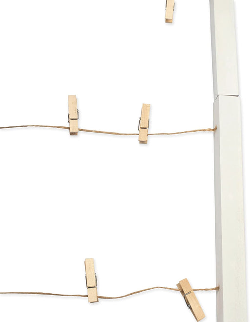 DII Clothesline Collage, Photo Display Collection, Rustic White, 26X29.75"