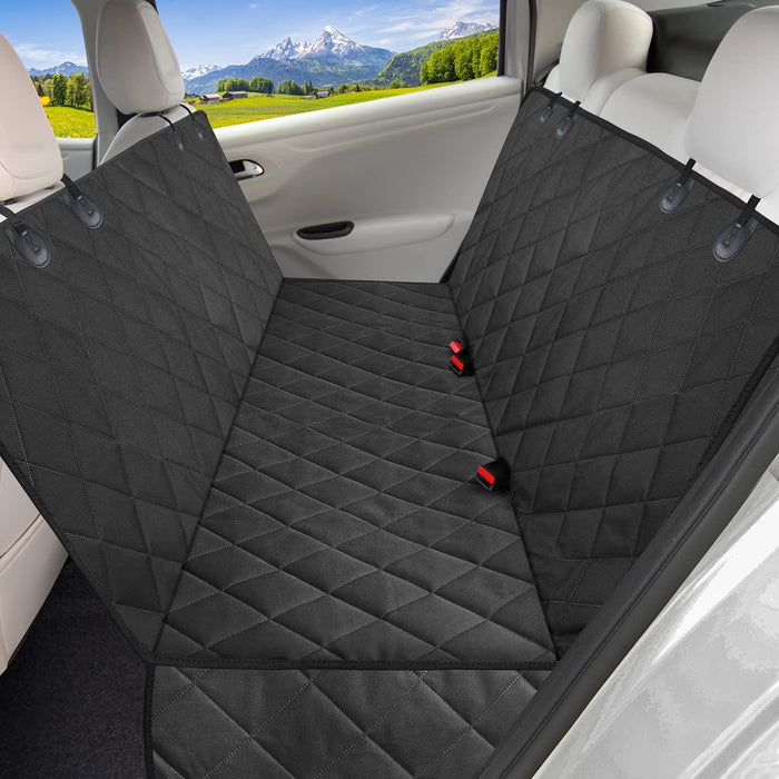 Upgraded Dog Car Seat Cover Pet Seat Covers for Back Seat, Scratch Proof & Nonslip Backing & Hammock, 600D Heavy Duty Dog Seat Cover for Cars, Trucks and Suvs
