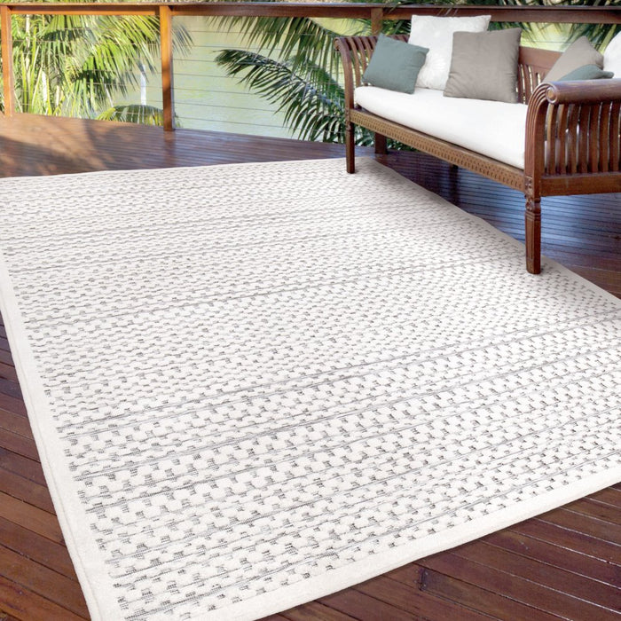 My Texas House Quail Hollow, Country/Cottage, Geometric, Woven Area Rug, 5'2" X 7'6"
