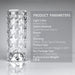 Crystal Table Lamp RGB Color Changing Night Light ，Romantic LED Rose Diamond Touch Lamps for Living Room Housewarming Gift (Remote & Touch