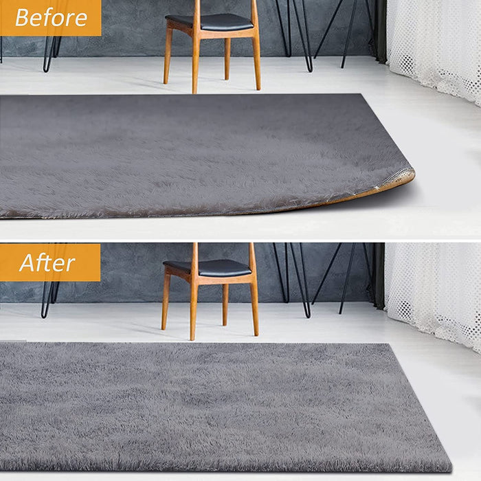 [16 Pack] Rug Gripper, Double Sided Non-Slip Rug Pads Rug Tape Stickers Washable Area Rug Pad Carpet Tape Corner Side Gripper for Hardwood Floors and Tile