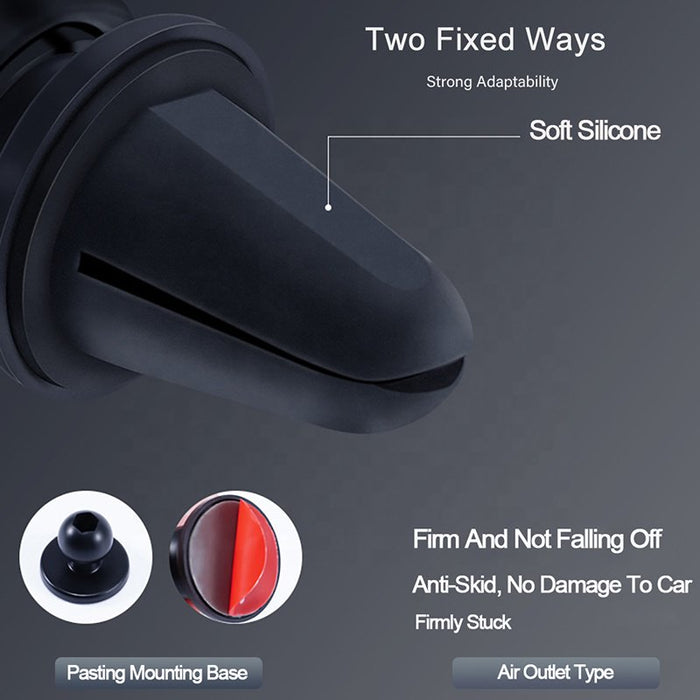 SKONYON Phone Car Holder with Stronger Vent Clip, Hands Free Cell Phone Holder for Car, Universal Air Vent Car Phone Mount 2021 Upgraded