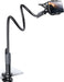 Phone Holder Bed Gooseneck Mount - Cell Phone Clamp Clip for Desk, Flexible Lazy Long Arm Headboard Bedside, Overhead Mount Stand, Compatible with Iphone 14 plus / Pro Max XR X 8 7 6 Plus