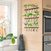 3 Tier Large Propagation Stations Wall Hanging Plant Terrarium with Wooden Stand, Retro Propagation Test Tube for Hydroponic Plants Cutting Flower, Propagator Home Office Patio Decor-Brown
