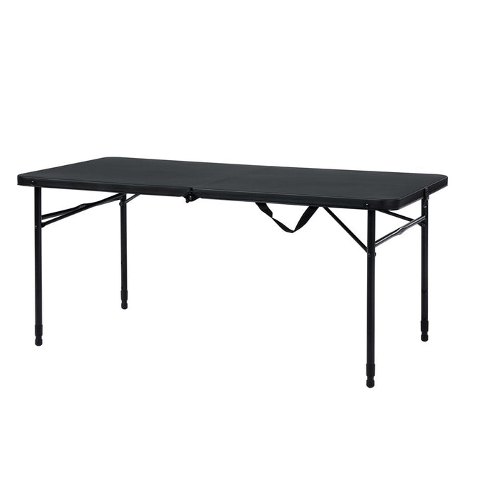 Mainstays 4' Fold-In-Half Adjustable Table, Rich Black