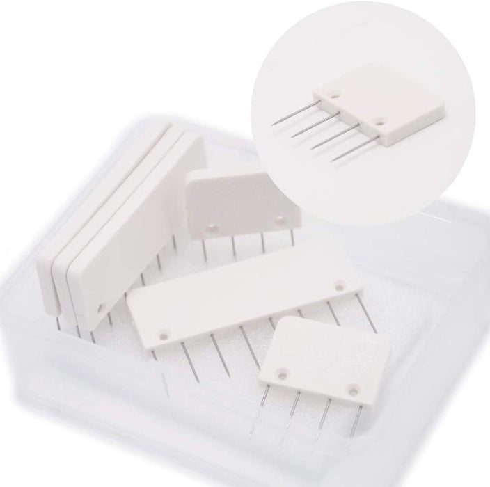 Knit Blockers & Pin Kit,Knit Blocking Combs – Set of 25 Combs for Blocking Knitting, Crochet, Lace or Needlework Projects – Extra 100 T-Pins – for Use with Blocking Mats for Knitting Mat…