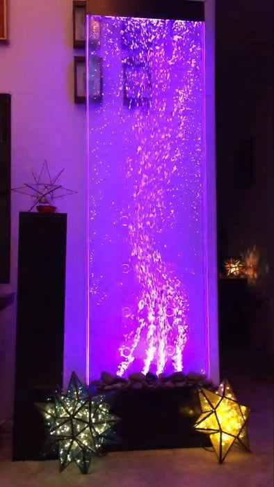 72"X19" XXL Dancing Bubble Fountain, Floor Standing, Color Lights/Remote Ctrl by
