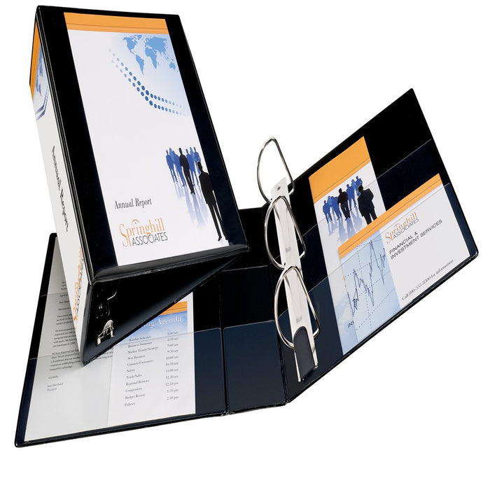 Avery Heavy Duty View Binder, Black, 3-Inch, Slant Ring, One-Touch, 635 Sheets