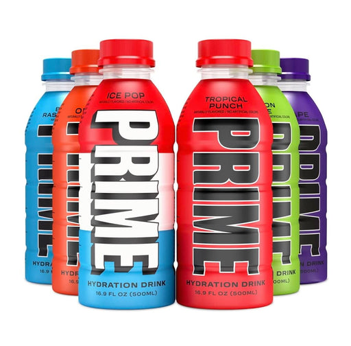 Hydration Drink 6 Flavor Variety 12 Pack (2 of Each Flavor) Lemon Lime, Tropical Punch, Blue Raspberry, Orange, Grape & Ice Pop