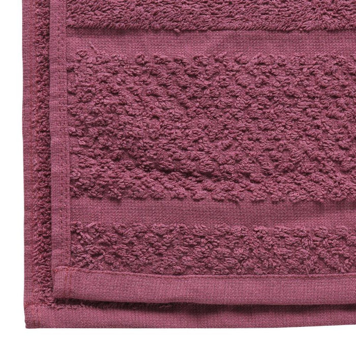 Mainstays Value 10-Piece Cotton Towel Set with Upgraded Softness & Durability, Raspberry
