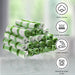 Set of 24 Kitchen Towels Dish Cloths Soft Green Checkered Pattern 100% Cotton 12X12"
