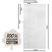 6 Piece Premium Bath Towel Set, 100% Turkish Cotton Towels for Bathroom, White