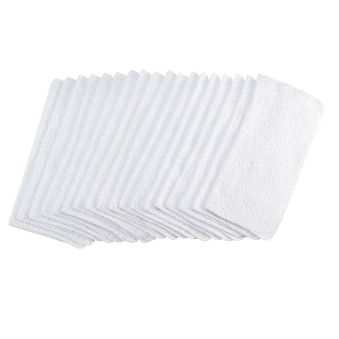 Mainstays Cotton Washcloth Bundle Collection, 18 Pack, White