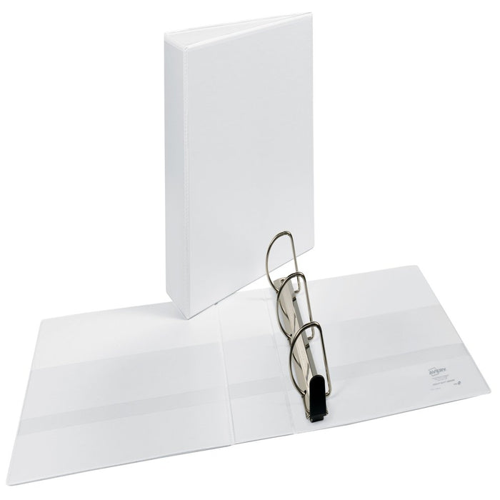 Avery Heavy Duty View Binder, White, 4-Inch, Slant Ring, One-Touch, 760 Sheets (79672)