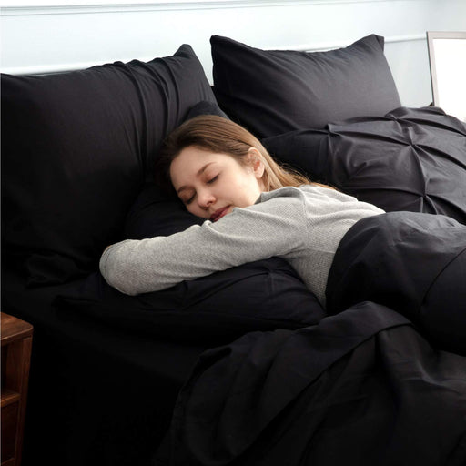 Bedsure Full Size Comforter Sets - Bedding Sets Full 7 Pieces, Bed in a Bag Black Bed Sets with Comforters, Sheets, Pillowcases & Shams,Adult & Kids Bedding