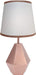 Rose Gold Modern Hexagon Nursery Lamp with Shade & Bulb