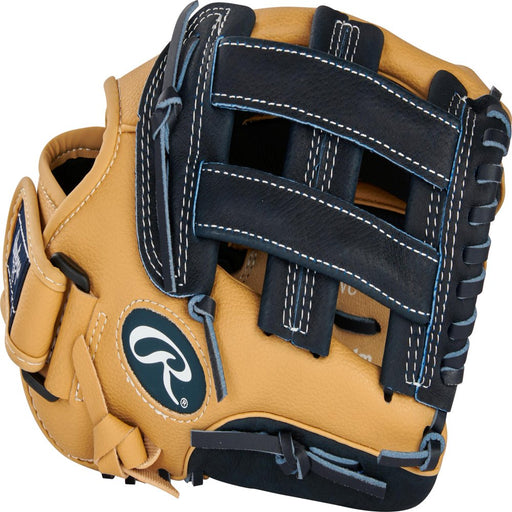 2022 Playmaker Series Baseball Glove, Camel/Navy, 11.5 Inch, Right Hand Throw
