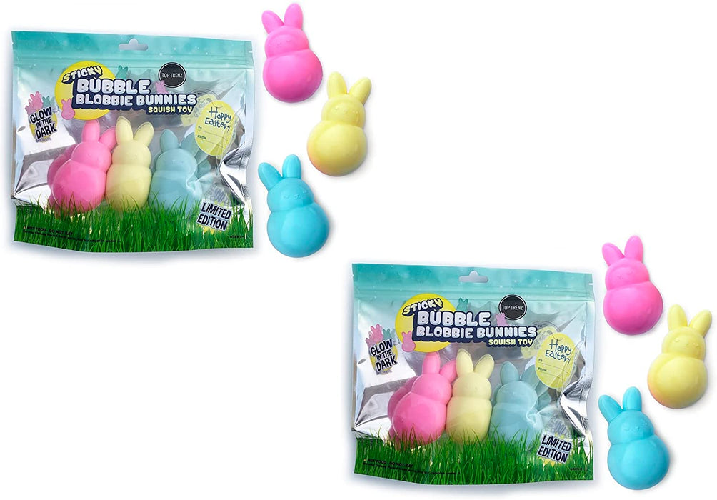 Top Trenz Sticky Bubble Blobbies -Squishy Fidget Toys for Kids. Cool Pack of Toy for Boys & Girls. Small Sensory Ball for Stress Relief. Classroom Fidget Toy, Party Favors & Prizes.(Frappe/Ice Cream)