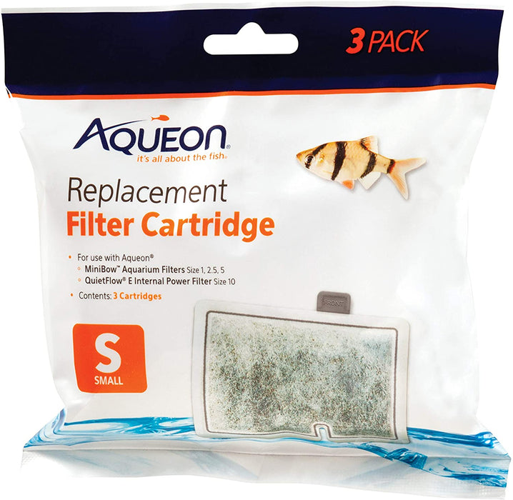 Aqueon Aquarium Fish Tank Replacement Filter Cartridges Extra Small - 3 Pack