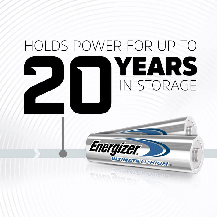Energizer AA Batteries, Ultimate Lithium Double a Battery, 8 Count