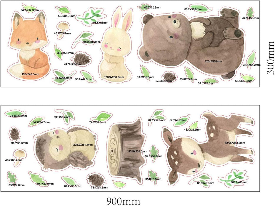 Woodland Animals Wall Decals | Animal Wall Decals | Nursery Wall Decal | Woodland Wall Decor | Nursery Decor | Woodland Wall Decal | Woodland Nursery Decor