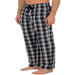 Fruit of the Loom Men'S and Big Men'S Microsanded Woven Plaid Pajama Pants