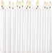 White Taper Candles - 30 Pack Unscented 10 Inch Dinner Candle Set -7- 8 Hours Burn Time - Smokeless and Dripless Household, Wedding, Party, Home Décor Candlesticks