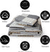 100% Cotton Quilt Set Queen Size,Patchwork Plaid Queen Quilt Bedding Set Bedspreads,Farmhouse Lightweight Comforter,Grey/Gray/Black/Tan/White/Cream Reversible Quilt for Queen Bed,3 Pieces