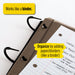 Five Star Flex Hybrid Notebinder, 1" round Rings, Notepocket, Techlock, Black (293280A-WMT22)
