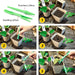 100Pack Peat Pots Planter Nursery Pots Seed Starter Tray for Garden Seedling Organic Eco-Friendly with Plant Labels, 2 Transplant Tools