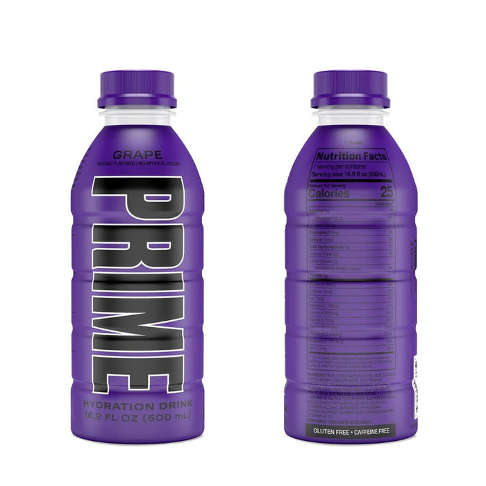 Prime Hydration Sports Drink Variety Pack - Energy Drink, Electrolyte Beverage - Lemon Lime, Tropical Punch, Blue Raspberry, Orange, Grape & Ice Pop - 16.9 Fl Oz by  (6)