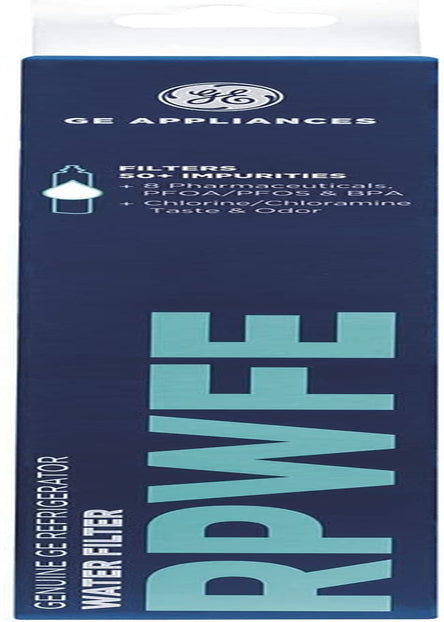 GE RPWFE Refrigerator Water Filter | Certified to Reduce Lead, Sulfur, and 50+ Other Impurities | Replace Every 6 Months for Best Results | Pack of 1
