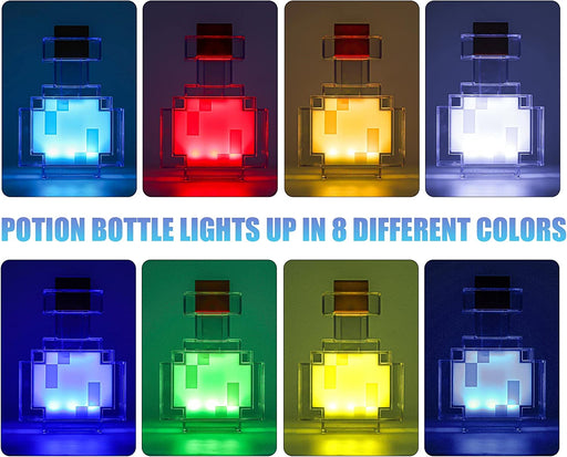 Potion Bottle Light Color-Changing LED Table Lamp Mood Light for Bedroom, Desk, Living Room, Playroom Home Decor Video Game Gifts
