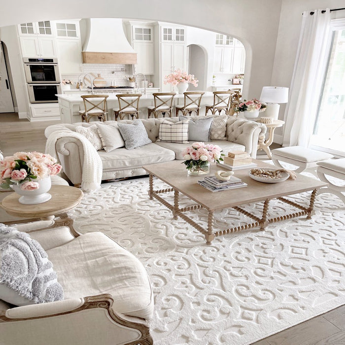 My Texas House Irongate, Transitional, Damask, Woven Area Rug, 5'2" X 7'6"