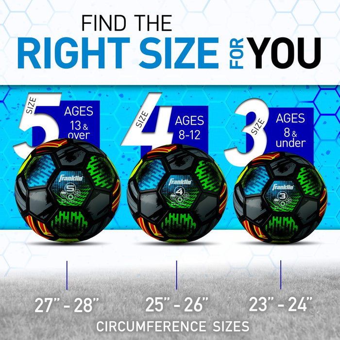 Mystic Soccer Ball, Official Size 5 Soccer Ball, Soft Cover, Official Size and Weight Soccer Ball, Air Pump Included
